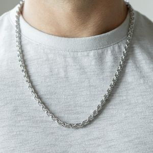 VINTAGE VAULT "INSTANT REPLAY" SILVER MENS NECKLACE UNISEX